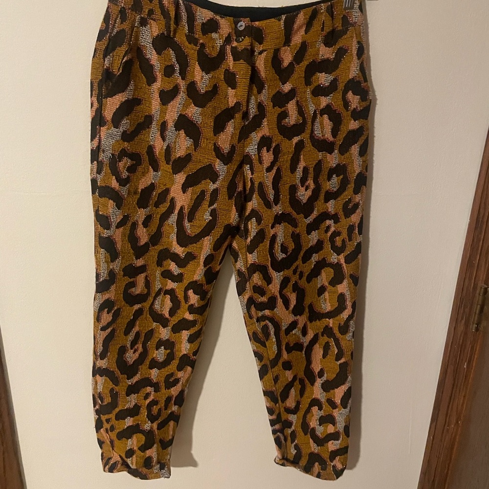 Anthropologie Cheetah Pants - Picture 2 of 6